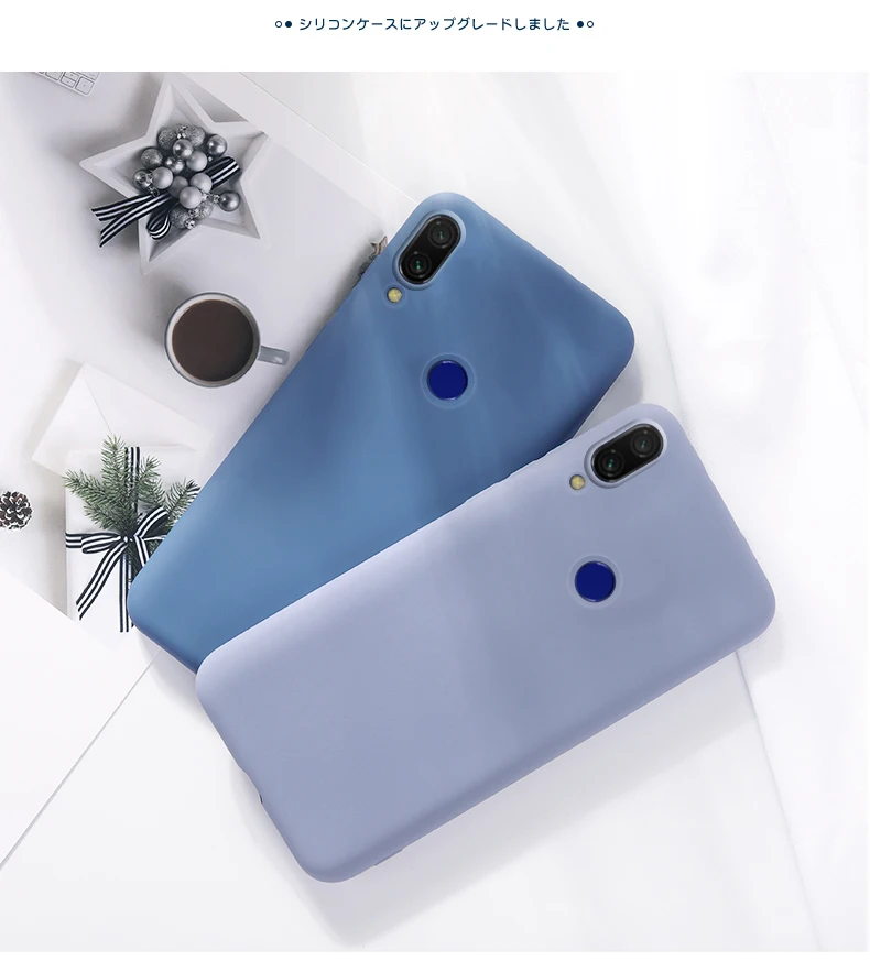 For Xiaomi Redmi 7A Case Cover for Xiaomi Redmi 7A Phone Case Soft Rubber Shell Fundas Liquid Silicone Case For Xiaomi Redmi 7A