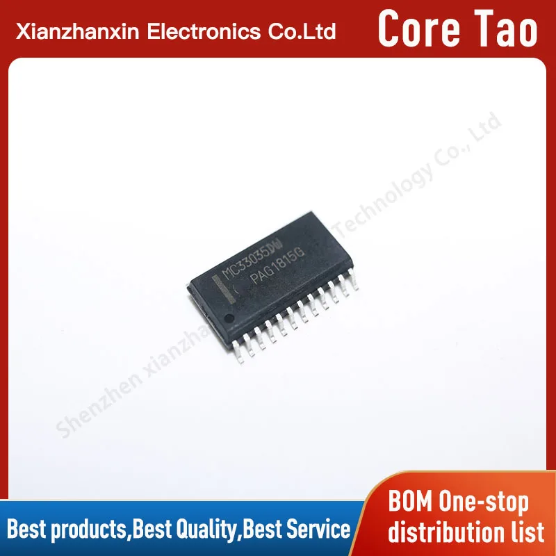 

1pcs/lot MC33035DWR2G MC33035DW SOP-24 New and original brushless dc motor controller chip
