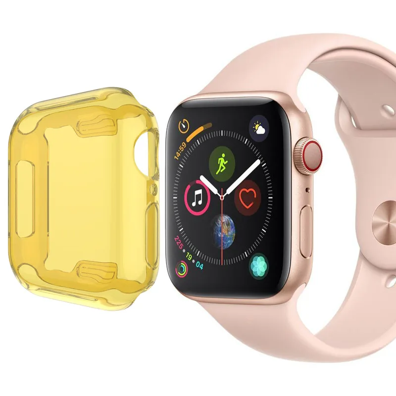 Полный защитный чехол рамка для часов IWatch 40 мм 44 мм карамельный цвет для Apple Watch Series 4 Watchcase