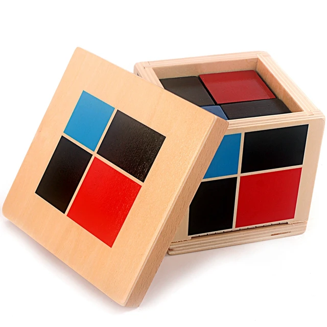 Montessori Arithmetic Algebraic Binomial Cube Trinomial Cube Wooden Toys Mathematics Materials for Elementary Wooden Math Toys 4