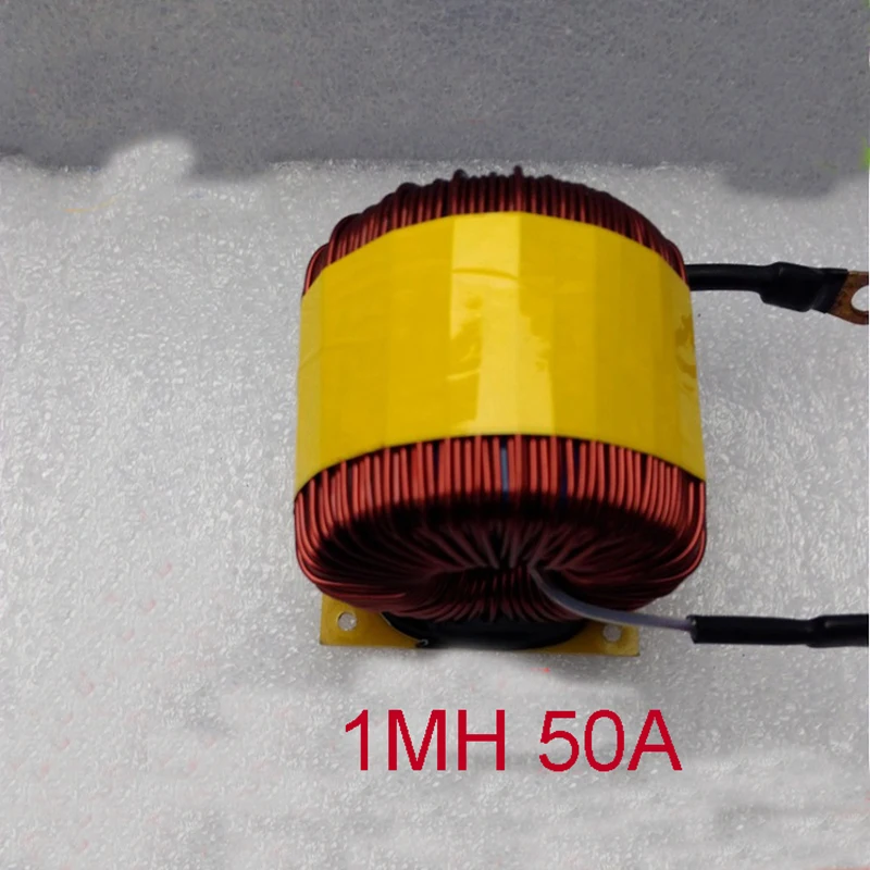 

Магнитный индуктор Ferrosilicon с большой мощностью 1MH 50A LC LCL фильтр индуктор PFC кольцевой индуктор 82 витков