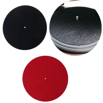 

10" 3mm/7" 3mm Thick Anti-Static Felt Platter Turntable Mat Anti-Vibration Slipmat Audiophile For LP Vinyl Record Players