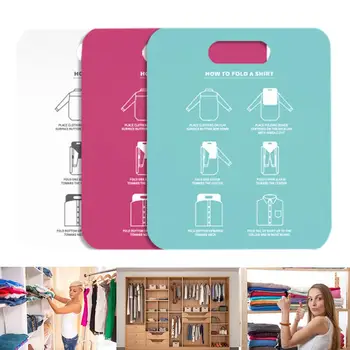 

1pcs Creative Fast Clothes Fold Board Clothing Organization Shirt Folder T-shirt Document Home Closet Organizer