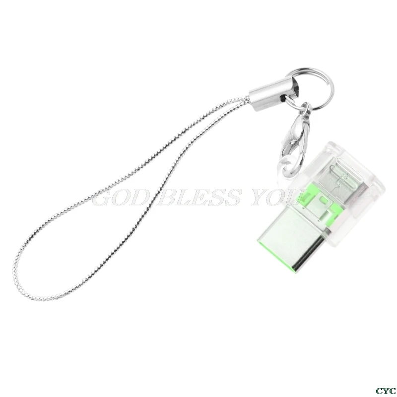 Мини-usb 3,1 type C Мужской к Micro USB Женский конвертер адаптер с брелком для samsung huawei LG Xiaomi Android телефон - Цвет: Green