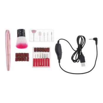 

1 Set Electric Nail Drill Machine Manicure File Buffer Gel Remove Sander Kit