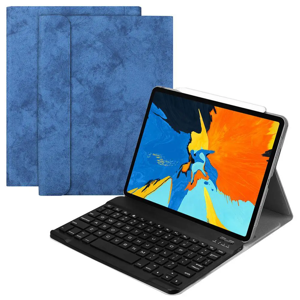 Для Apple iPad Pro 11 дюймов беспроводной Bluetooth Смарт сна клавиатура подставка для планшета защитный чехол