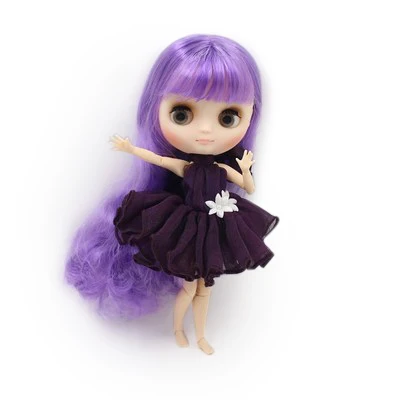 Средний Blyth 1/8 кукла, матовое/гладкое лицо, обнаженный 20 Объединенный корпус, вьющиеся волосы, 20 см Специальное предложение Подарочная игрушка BJD в продаже по низкой цене - Цвет: 7116