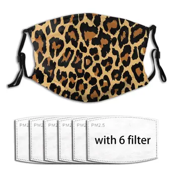 

Cool Animal Leopard Print Windproof Anti Dust PM2.5 Anti Dust Mask Unisex Activated Carbon Filter Mouth Bacteria Face Masks