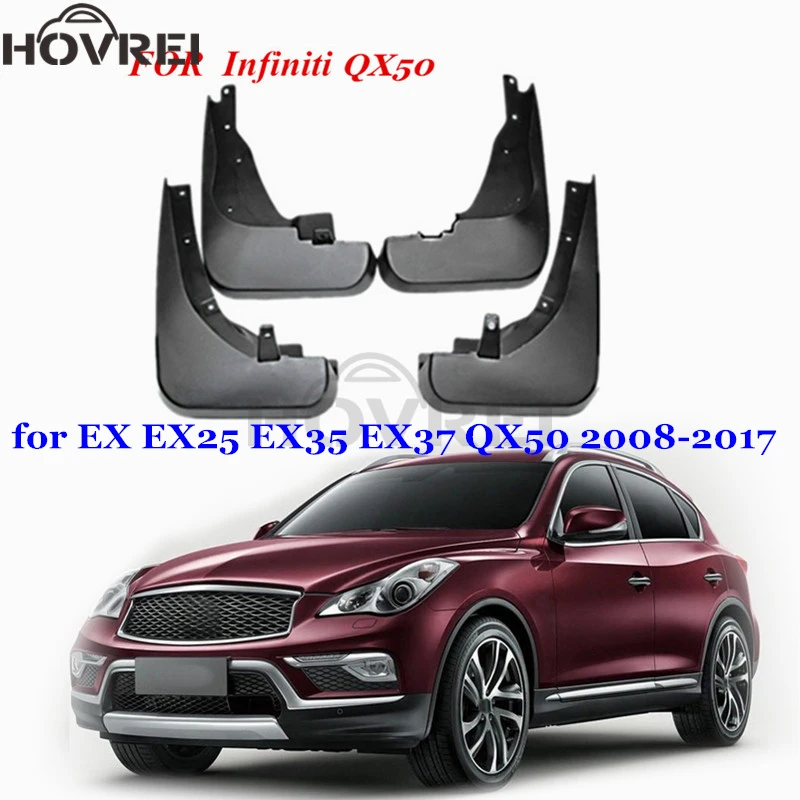 Брызговики для автомобиля брызговики Infiniti EX EX25 EX35 EX37 QX50 08 09 2010 2011 2012 2013 2014 2015 2016 2017 |