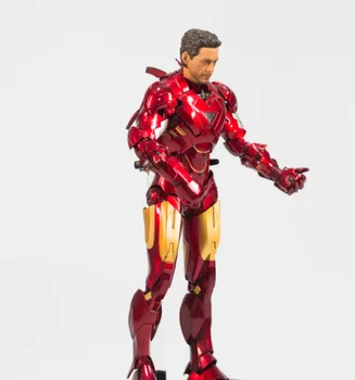 

[Funny] 28cm The Avengers super hero Iron Man MK6 1/6 Scale PVC Action Figure Collectible Model Toy kids gift original box