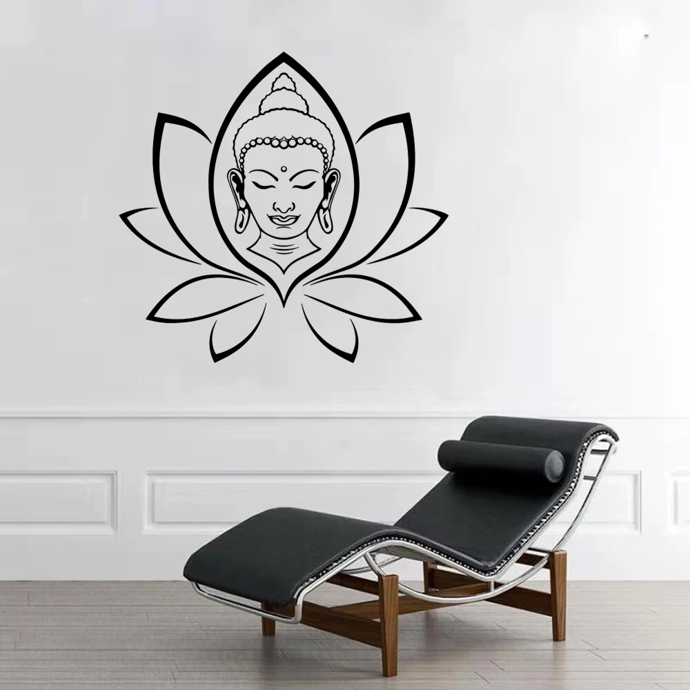 Heilige Boeddha Stickers Religie Vinyl Muur Sticker Voor Woonkamer Decal Decor Muurschildering Slaapkamer Wall Art Decals Muurstickers