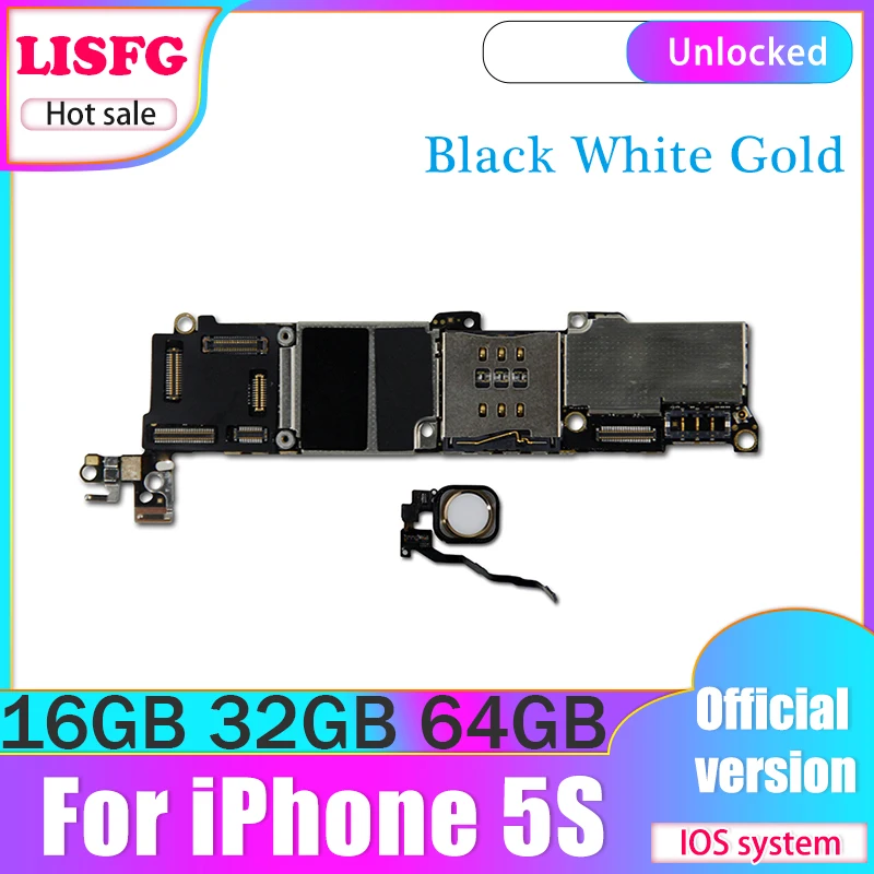 Hot Dijual 100% Unlocked Motherboard untuk iPhone 5S Unlocked Mainboard