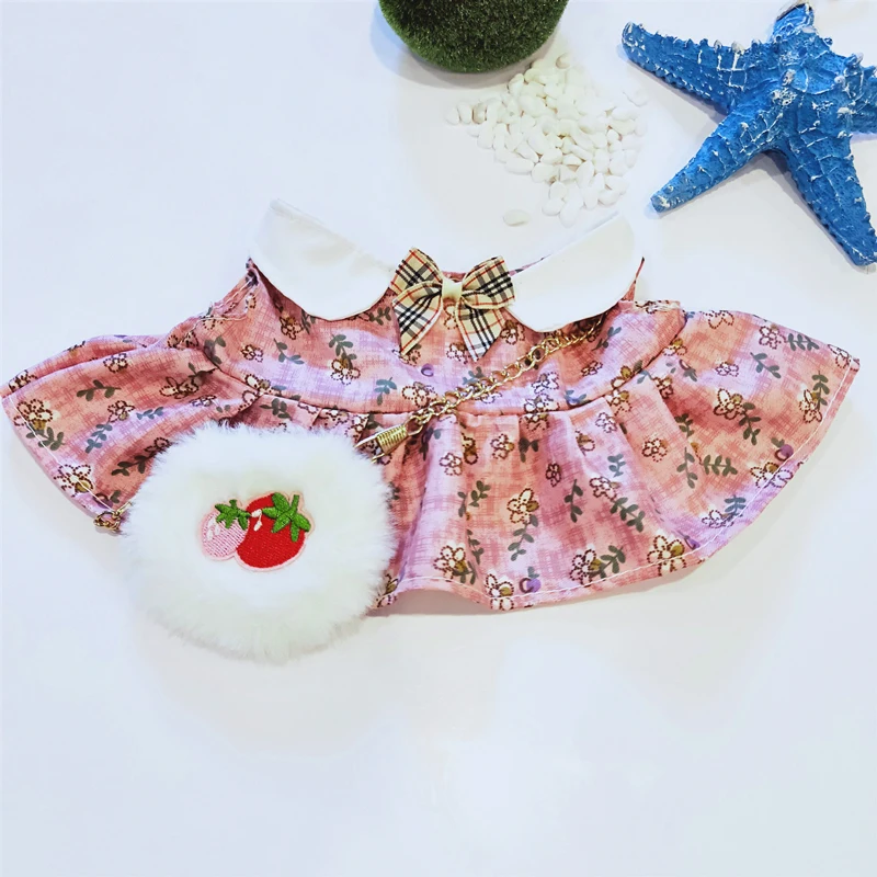 Розовый Boxi Kawaii одежда сумка Аксессуары для 30 см плюшевая утка кукла подарок на день рождения игрушка для детей взрослые девочки женщины - Цвет: Розовый