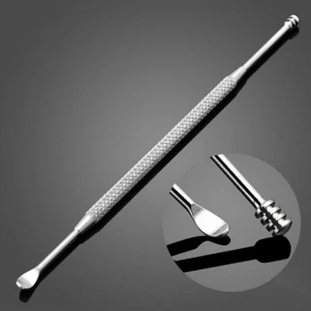 

Double-ended Ear Spoon Stainless Steel Spiral Ear Pick Ear Wax Removal Cleaner Ear Care Cleaning Tool