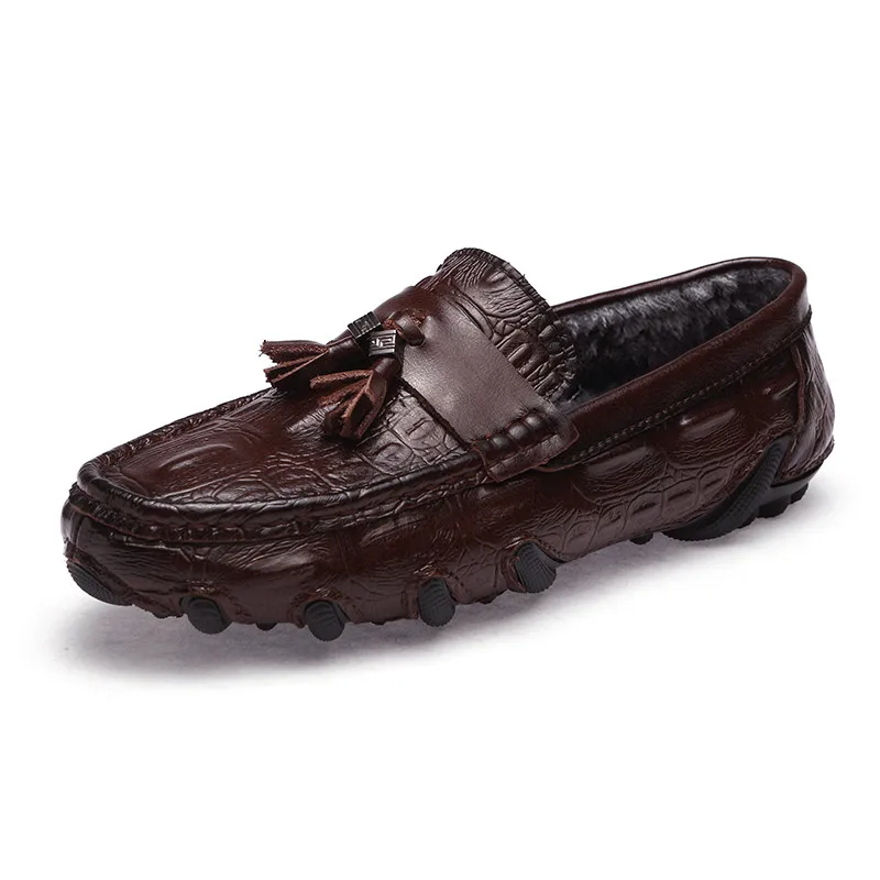 Новые мужские повседневные мужские туфли-мокасины; модные водонепроницаемые мокасины; коллекция года; Мужская классическая обувь без шнуровки; лоферы; Дизайнерские мужские кроссовки