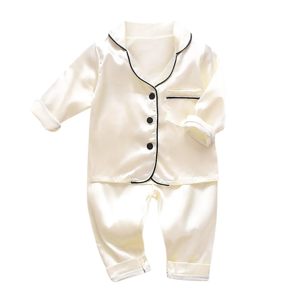 Одежда для новорожденных детская одежда для маленьких девочек Одежда для маленьких мальчиков топы с длинными рукавами+ штаны, пижамы, комплект одежды для сна,, 4