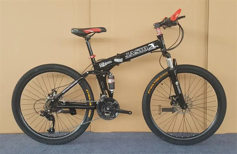 Folding Mountain Bike mountain bike 26-inch steel 21-speed bicycles dual disc brakes variable speed road bikes racing bicycle