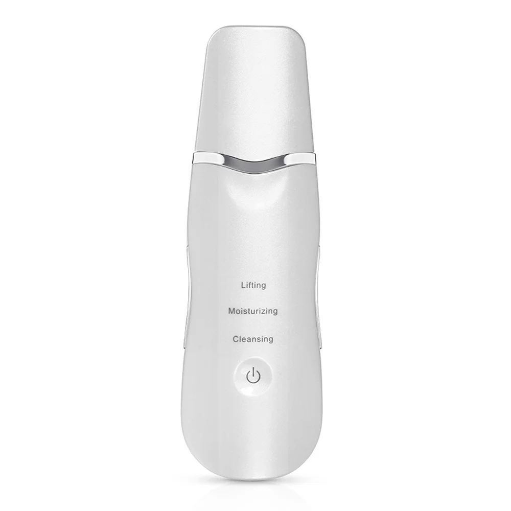 Skin Scrubber-1 1 компл. Ультразвуковая очистка лица скруббер для очищения кожи лица пилинг машина очиститель пор+ RF EMS светодиодный антивозрастной массажер для лица - Цвет: Skin Scrubber-1