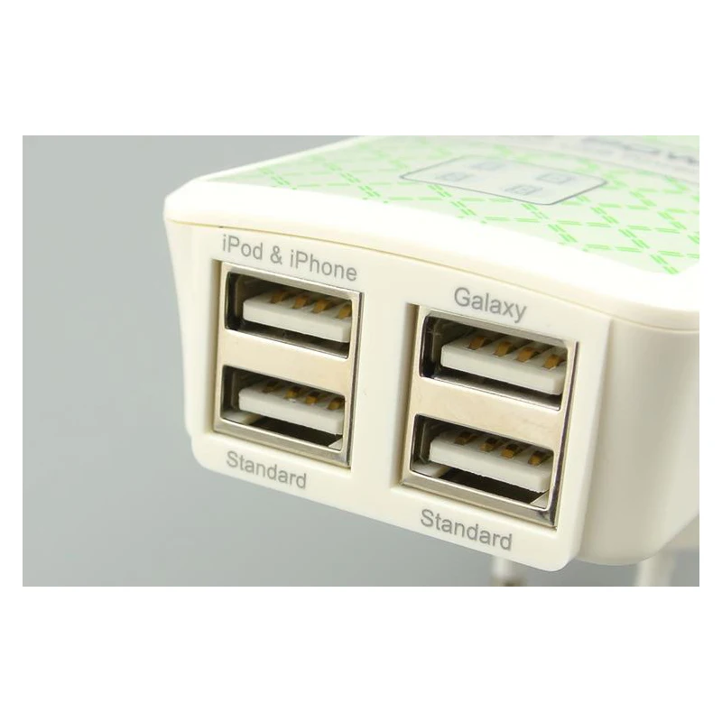США/ЕС/Великобритания 4 порта USB настенное зарядное устройство Быстрая зарядка путешествия USB адаптер питания для iPhone 6 Galaxy S6 высокое качество