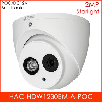 

Dahua PoC Series POC HDCVI Camera HAC-HDW1230EM-A-POC 2MP Starlight Built-in Mic 3.6mm default 2.8mm optional CCTV Camera system