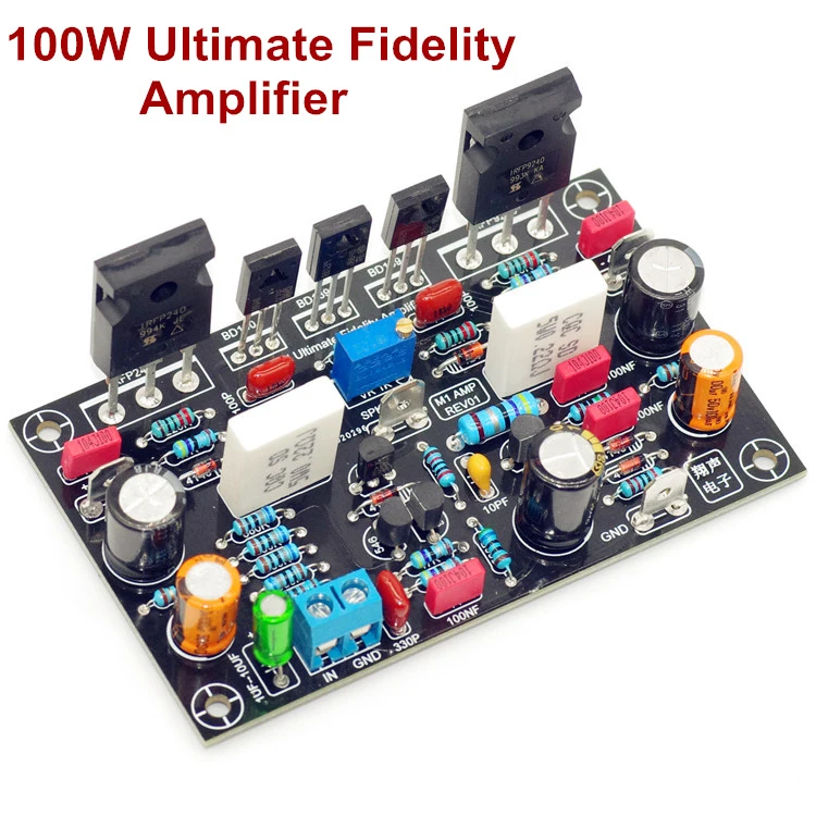 Placa de Amplificador de Áudio Irfp9240 100w Ultimate Fidelity Mos Tube Mono Amp Diy Irfp240