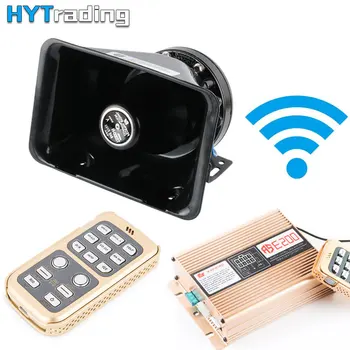 

400W 16 Sound Car Alarm Siren With Remote Control Car Horn Wireless Loudspeaker Can Light Controlled Switch Police Car Truck 12V
