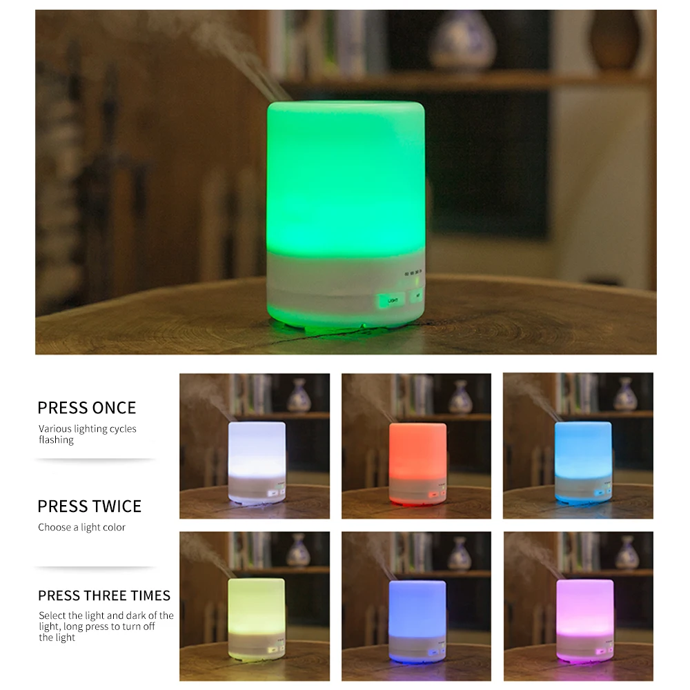 Billig PIVOKA 820ml Aromatherapie Diffusor Luftbefeuchter Elektrische Diffusor Ätherisches Öl Huile Essentiel mit LED Nacht Lampe für Home