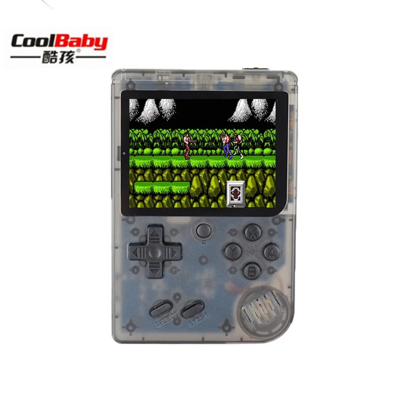 Coolbaby 168 игровая Мини Портативная Ретро видео консоль портативная игра Advance Players Boy 8 Bit Встроенный 3,0 дюймовый цветной ЖК-экран - Цвет: Clear black