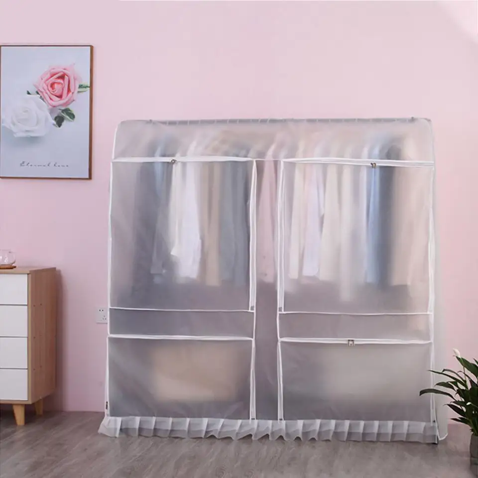 Breathable Dustproof Drying Rack Cover with Windows