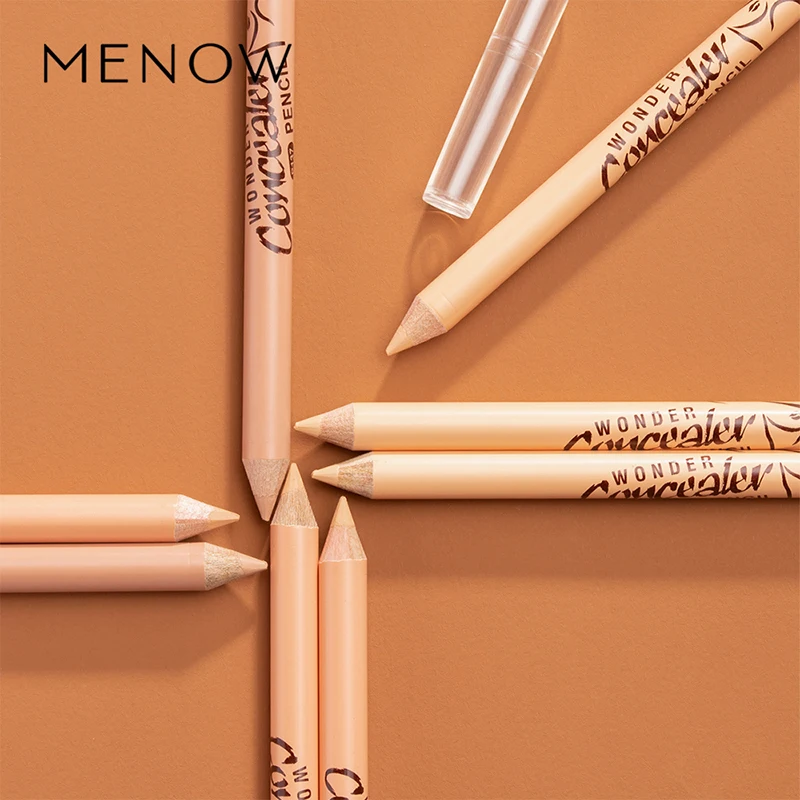 12 шт./компл. Корректор "menow" ручка P137 деревянная ручка мягкий Осветляющий крем бежевый натуральный цвет водостойкая контурная ручка для лица MN143