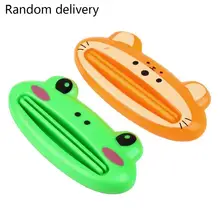 Мультфильм зубная паста тюбик соковыжималка Легкий дозатор прокатки держатель Ванная комната Су