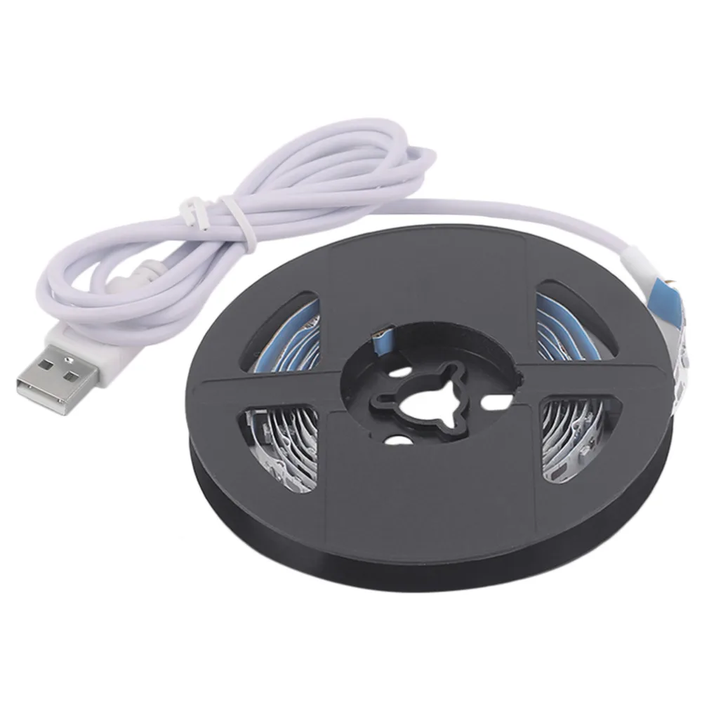 Светодиодная лента с USB SMD3528 200 см, гибкий светодиодный ленточный светильник, Рождественская уличная декоративная подсветка, фоновое освещение