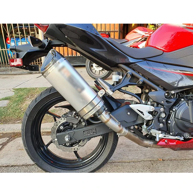 Motorcycle Exhaust Middle Link Pipe For Ninja 400, 300, 250, Z400 (2017-2020) - Connects Header To Muffler