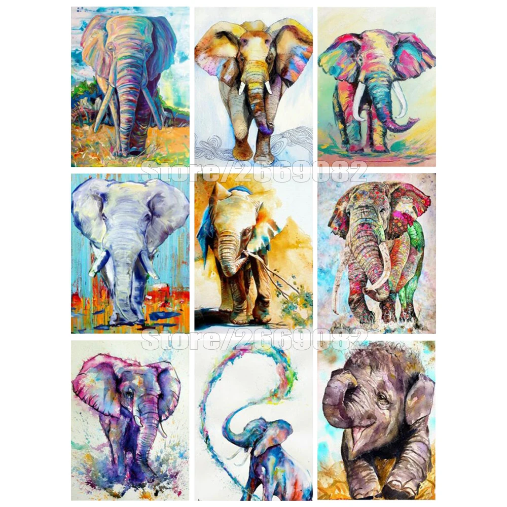 Алмазная живопись 5d слон мозаика с полным заполнением животные украшения для