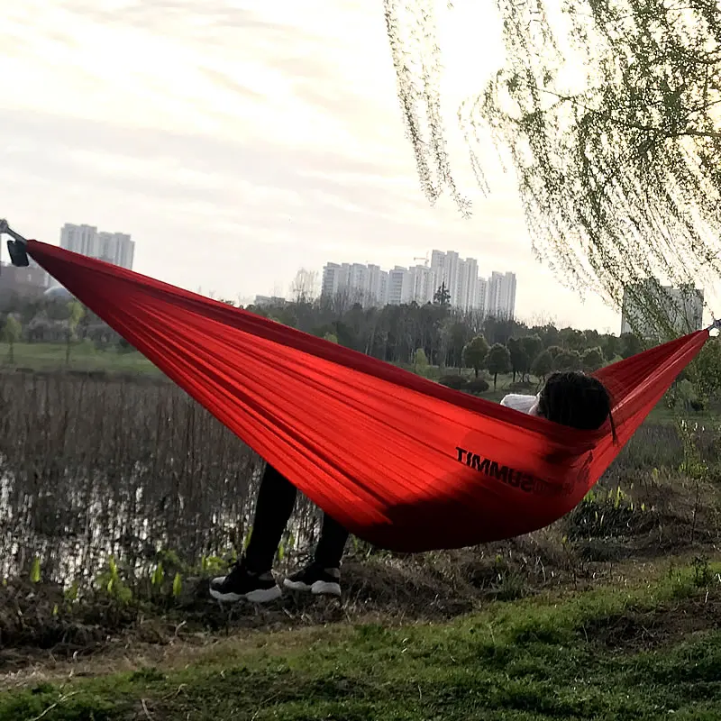 Портативный гамак качели-кровать парашют подвесной открытый для взрослых детей кемпинг