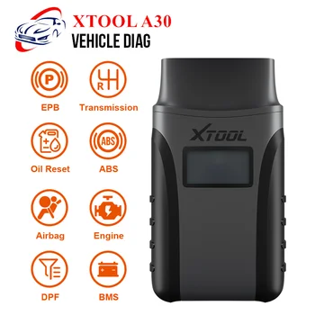 XTOOL Anyscan A30 полная система OBD2 сканер считыватель кодов EPB передача ABS DPF EPB сброс масла автомобильный диагностический инструмент Бесплатное об... XTOOL Anyscan A30 полная система OBD2 сканер считыватель кодов EPB передача ABS DPF EPB сброс масла автомобильный диагностический инструмент Бесплатное об...