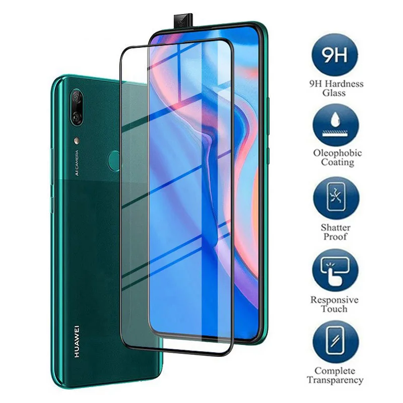 Защитное стекло 9D Full с защитной пленкой для Huawei P Smart Z hauwei Y9 Prime 2019 psmart 9 y LX1 |