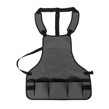 

Garden Tool Apron Oxford Cloth Adjustable Waist Tool Apron with Pockets Gardening Kit Work Apron Gardening Tool Kit Holder