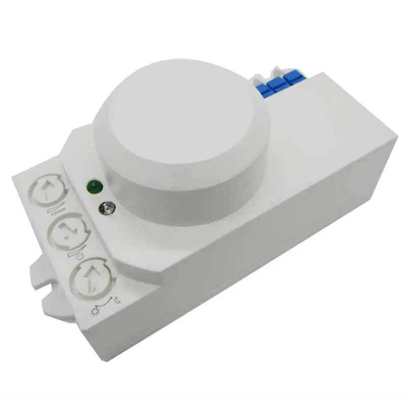 FFYY-220V Pir модуль переключателя умный оптический настраиваемый микроволновый радар Датчик Движения Потолочный встраиваемый настенный