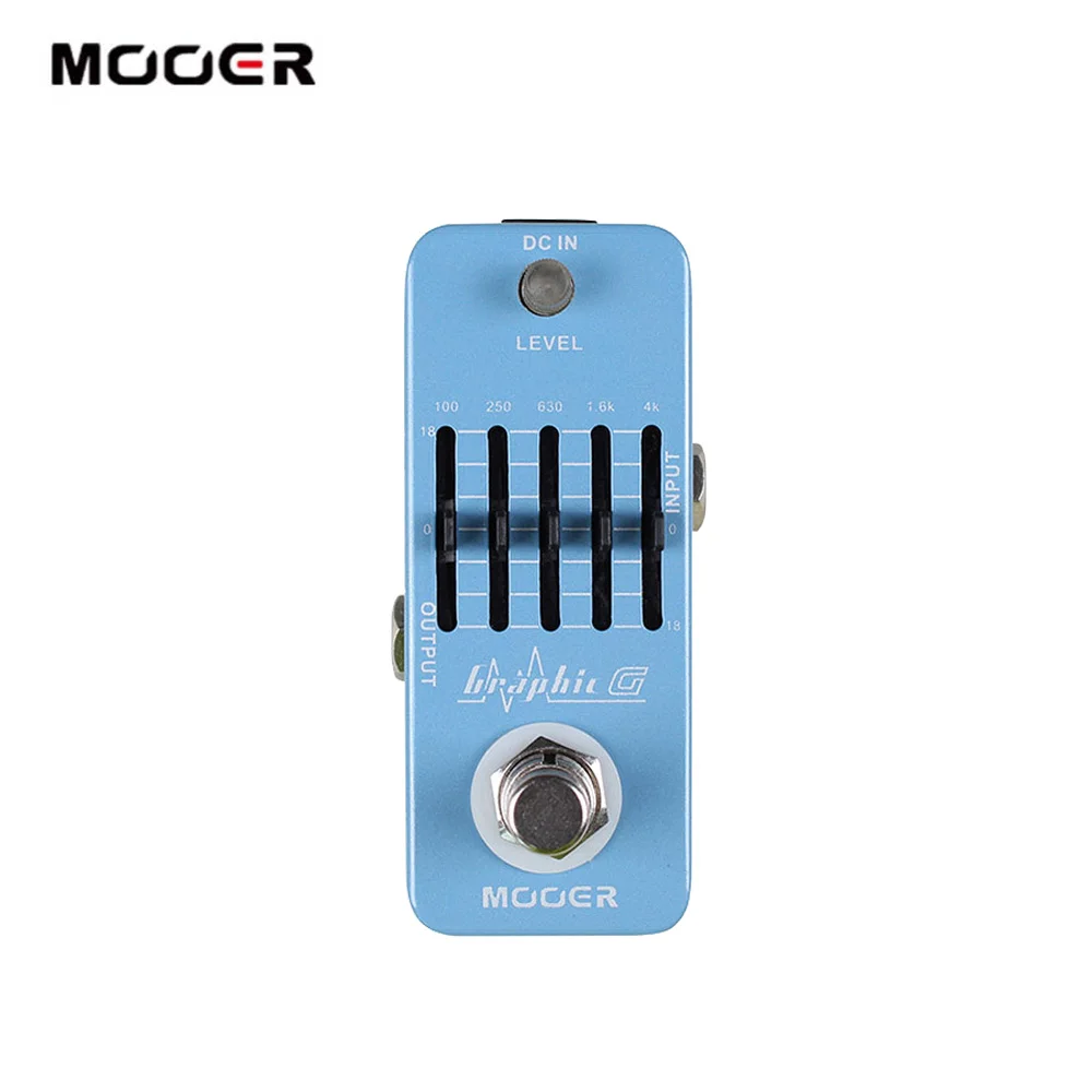 

MOOER Graphic G Micro Guitar Equalizer Effect Pedal 5-Band Graphic EQ with Master Level Control True Bypass Full Metal Shell