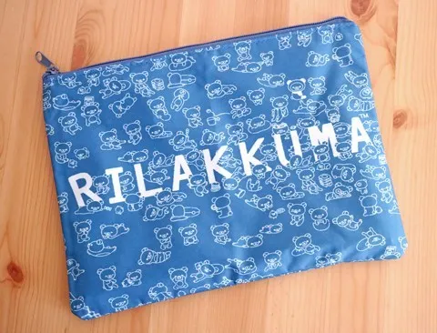 Новая мода Rilakkuma мультфильм девушки женщины большие нейлоновые косметички Чехлы для детей