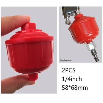 

2xFilters 1/4'' Spray Filter Water Oil Filter Dryer In Line Straight Trap Seperator High Quality Tool Parts