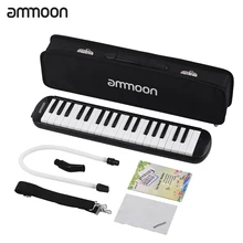 Ammoon 37 клавиш Мелодические гармоники Pianica пианино Стиль клавиатура гармоника рот Органы с мундштуком салфетка для чистки чехол для начинающих