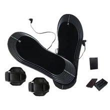 1 пара нарезаемые стельки для обуви из углеродного волокна с питанием от аккумулятора, теплые зимние туфли, подушки в обувь, аксессуары