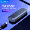 ORICO RGB M2 SSD Case NVME Enclosure M.2 to USB Type C 3.1 Gen2 10Gbps SSD Box Cool Game Style M.2 SSD Case ► Photo 1/6