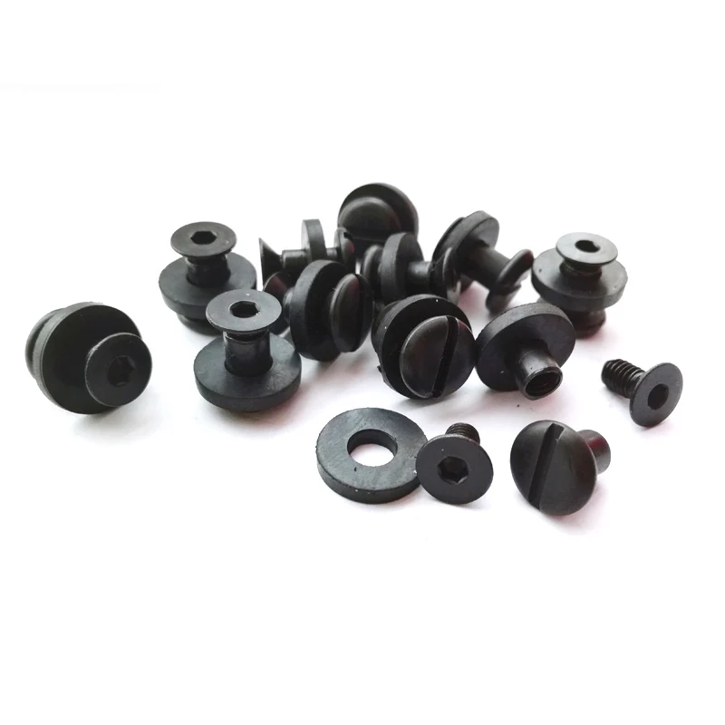 10pcs 7.5mm Kydex Holster knife scabbard Stainless steel SU304 screw for 5mm hole Tek lok buckle screws with Rubber pad DIY(EAM)