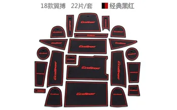 

Car styling for Ford Ecosport 2018 Car-covers Car Silica gel Gate slot pad Teacup pad Non-slip pad