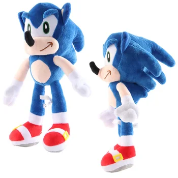 

27cm Sonic Toys Super Sonic the Hedgehog Plush Toy Sonic Shadow Knuckles Tails Cute Soft Stuffed Dolls Keychain Keyring