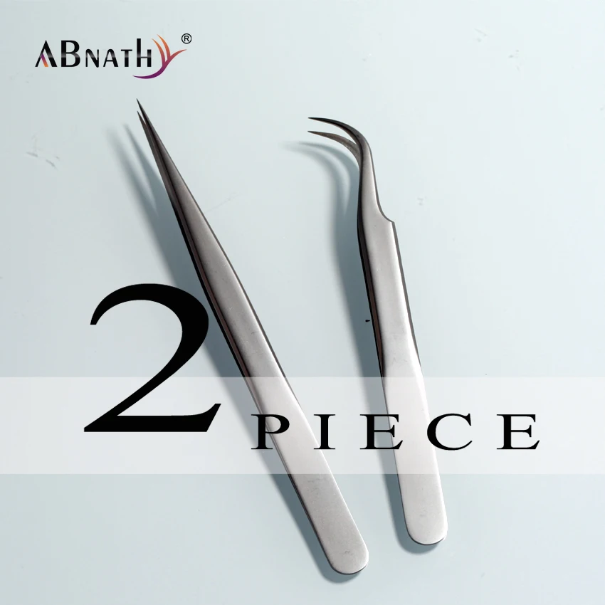 

2Pcs/set Professional Stainless Eyebrow Tweezer 3D Volume Eyelash Extension Beauty Makeup Tools