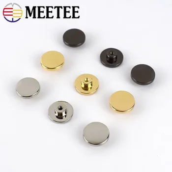 

10Sets 15mm Round Rivet Nails Screw Bag Hardware Handbag Decorative Studs Button Metal Buckles Snap Hook DIY Leather Craft BD395